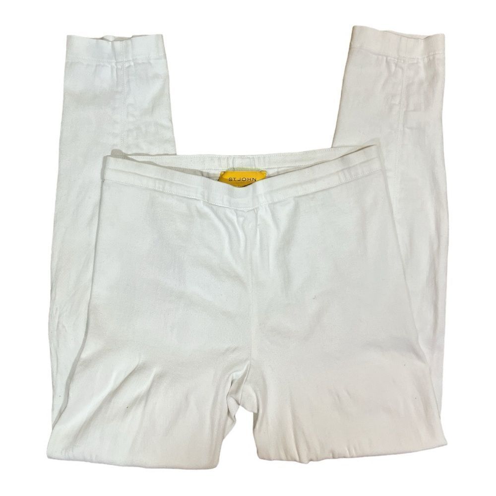 St.John White Stretch jeggings pants - Picture 1 of 6